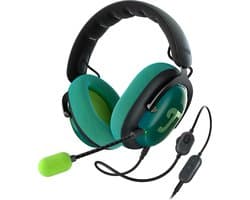 Teufel ZOLA - Bedrade over-ear gaming headset - Home-office - 7.1 binaurale surround sound - donkergrijs Teal & Lime