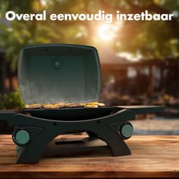 KitchenBrothers Gas BBQ - Tafelmodel Barbecue - Tafelbarbecue - PFAS Vrij - Anti-aanbaklaag - 37x48 cm Grilloppervlak - Zwart — thumbnail 4
