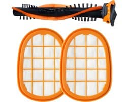 1x Hoofdborstel en 2x Filter set geschikt voor Philips SpeedPro Max - Vervanging onderdeel accessoires CP0663 / CP0667