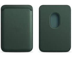 Waeyz - Magnetische Kaarthouder Geschikt Voor iPhone 12/13/14/15/16/17 Pasjeshouder Compatible voor Magsafe - Magnetische Card Holder Portemonnee - Donker Groen