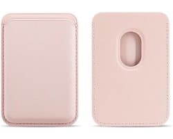 Waeyz - Magnetische Kaarthouder Geschikt Voor iPhone 12/13/14/15/16/17 Pasjeshouder Compatible voor Magsafe - Magnetische Card Holder Portemonnee - Roze