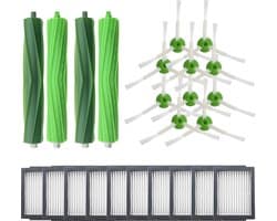 XL vervangingsset - Geschikt voor iRobot Roomba i7, i7+, E5, E6, E7 – Borstel Kit – HEPA Filter – Onderhoudsset – Zijborstel - Stofzuiger Vervangingsset