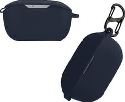 kwmobile Hoes geschikt voor JBL WAVE BUDS - Siliconen cover voor oordopjes in donkerblauw — thumbnail 2