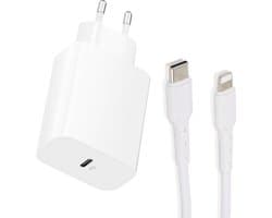 USB-C Oplader 20W + USB-C naar 8-PIN Kabel - Geschikt voor iPhone Oplader