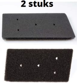filter schuim - 2 STUKS - schuimfilter droger foam filter wasdroger warmtewisselaar - Alternatief geschikt voor Whirlpool Bauknecht Ignis ( met 4 gaatjes) - 481010345281 — thumbnail 2