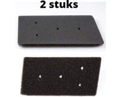 filter schuim - 2 STUKS - schuimfilter droger foam filter wasdroger warmtewisselaar - Alternatief geschikt voor Whirlpool Bauknecht Ignis ( met 4 gaatjes) - 481010345281