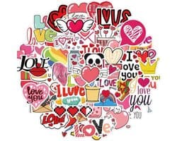 Bullet Journal Stickers Love - 50 stuks - Romantische Versiering - Laptop Stickers - Liefde Stickers