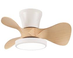 CristalRecord - Plafondventilator Moll Mini Ø 56 cm hout wit — afbeelding 1
