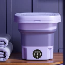 Mini Wasmachine - Compact - Energiezuinig - Opvouwbaar - 8L - Ideaal voor Studenten & camping — thumbnail 1