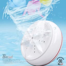 Borvat® - draagbare mini-turbo wasmachine - Kleine Wasmachine - Draagbare Wasmachine - Mini Wasmachine Met Centrifuge - Efficiënte en handige wasoplossing — thumbnail 1