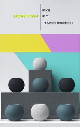 H52 Hopestar Portable Draadloze Mini Draagbare Bluetooth Speaker - ZWART — thumbnail 4