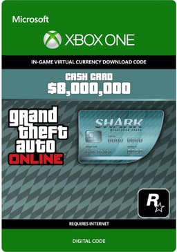 Grand Theft Auto V (GTA 5) - Megalodon Shark Card: $ 8.000.000 - Xbox One download — thumbnail 1