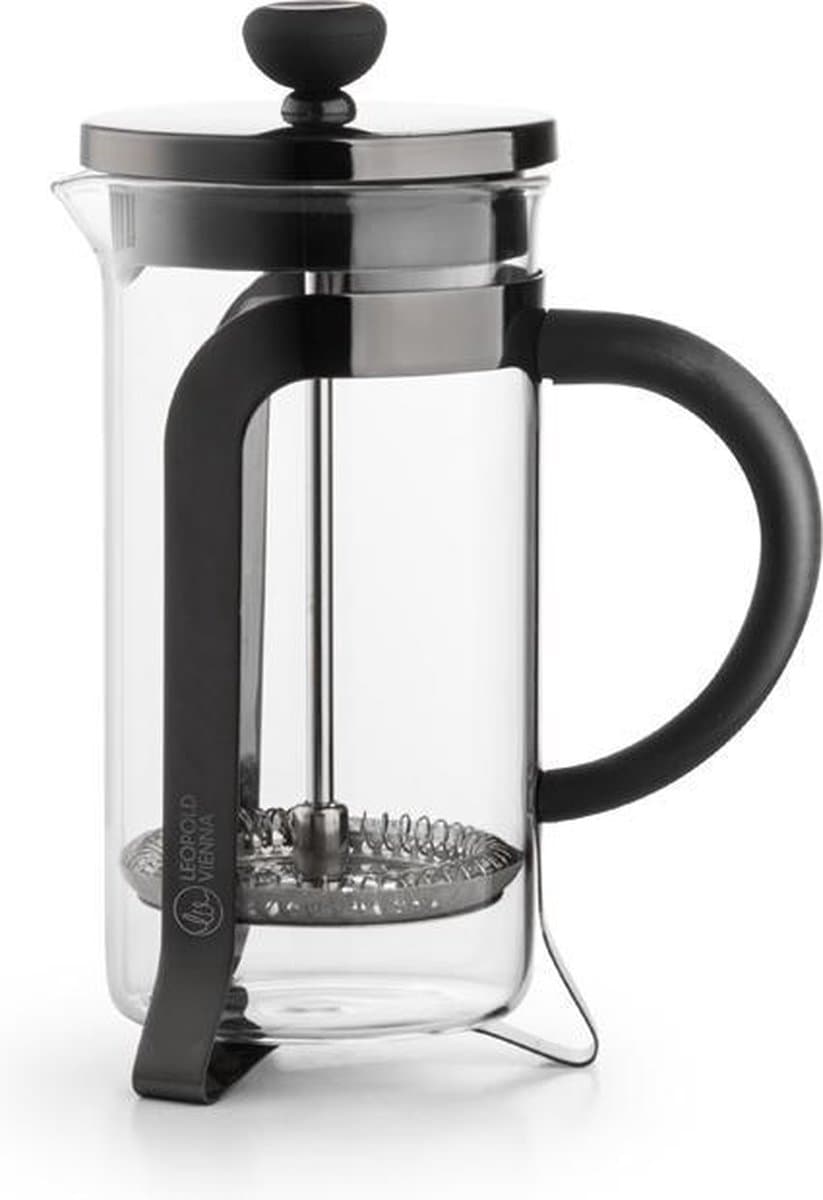 Leopold Vienna French Press Koffiemaker Shiny Black 1,0L - 8 cups — afbeelding 1
