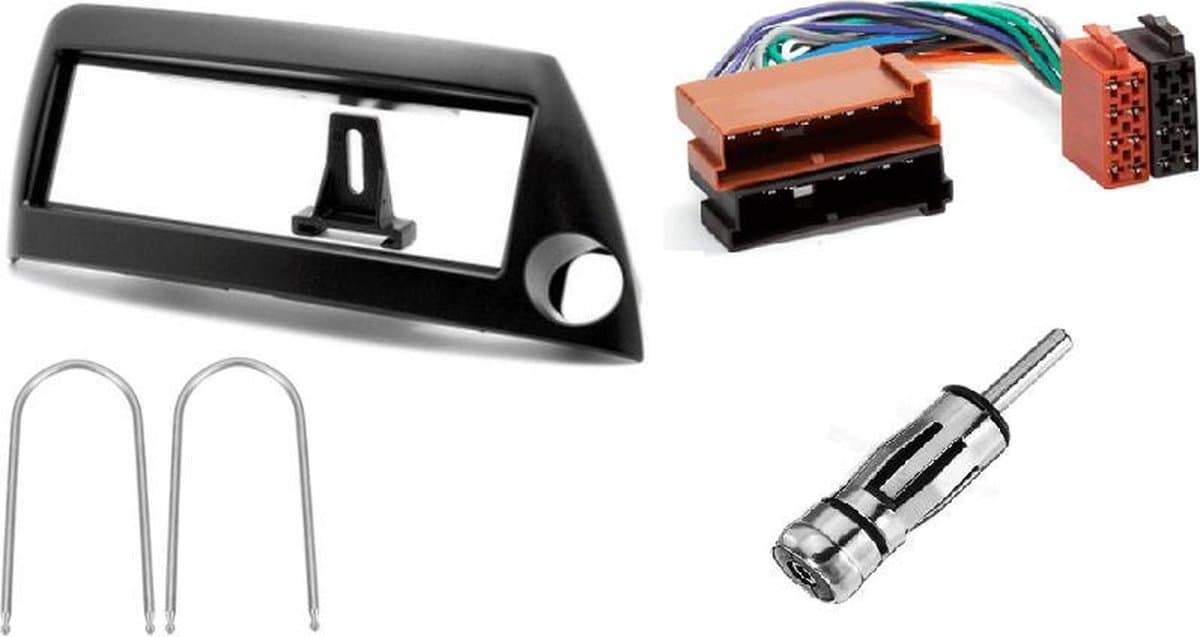 Installatie / inbouwkit Ford Ka 1996-2008 voor 1-din radio inbouwpaneel, sleutels en kabel — afbeelding 1