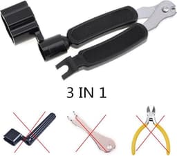 3 in 1 Gitaar Snarenwinder - Peg Winder - Snaarwinder - Peg Winder - Snaar Schaar - Bridge pin puller - Brugpin verwijderaar - Onderhoudsset voor gitaarsnaren — thumbnail 5