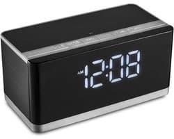 Platina Bluetooth Speaker met ingebouwde digitale Klok & FM 10W [43975]