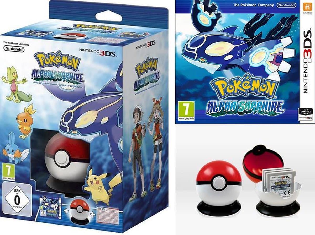 Pokemon Alpha Sapphire + Card Case - 2DS + 3DS — afbeelding 1
