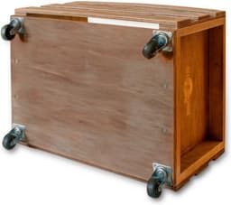 12'' LP Houten Krat Op Wielen Voor Vinyl Opslag - Tot 100 LP'S — thumbnail 5