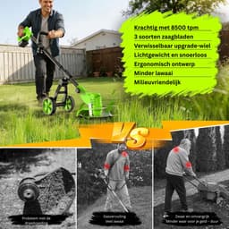CRLYN® Grasmaaier Elektrisch - Grastrimmers met Accu - Groen — thumbnail 5
