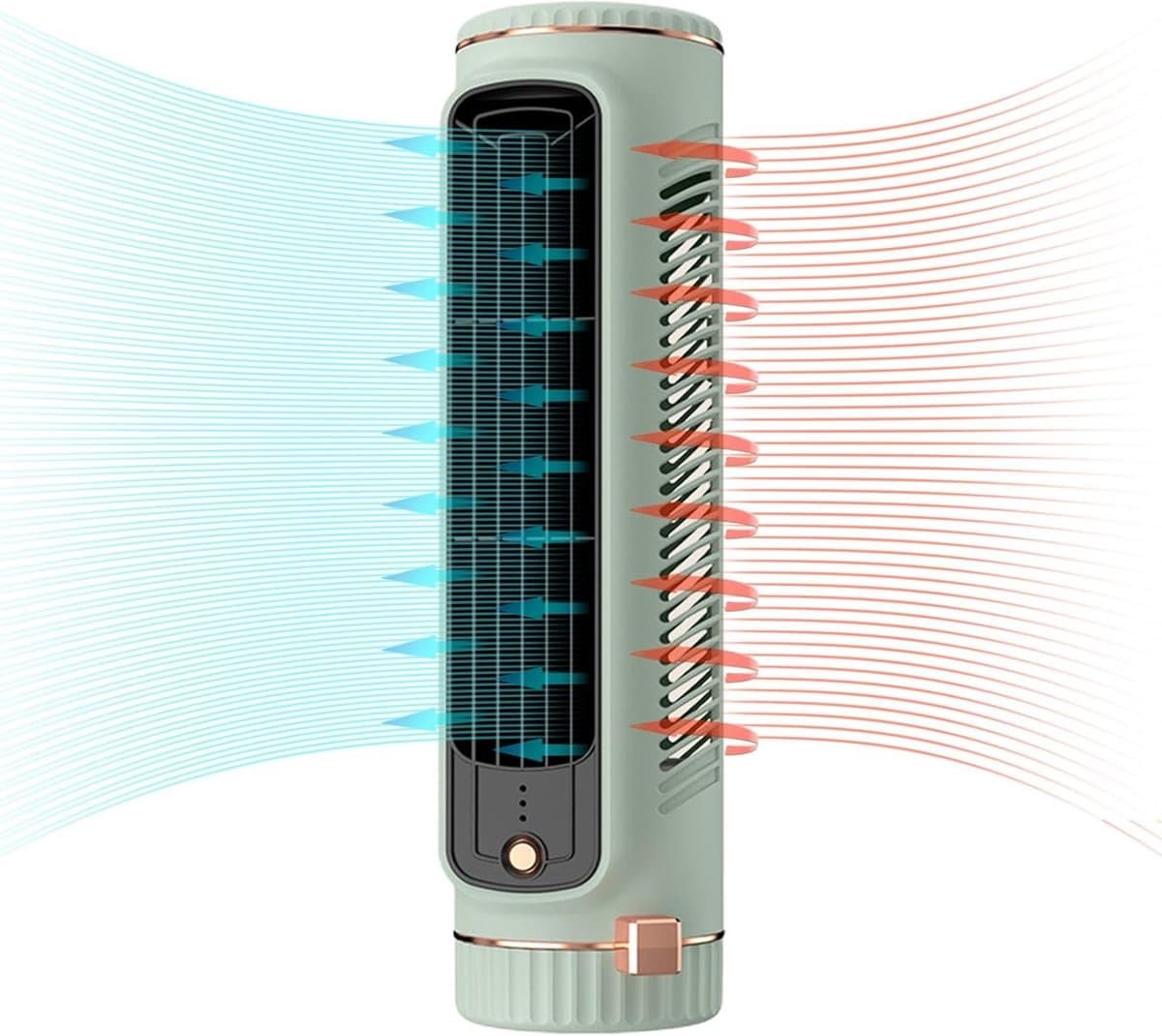 Luchtkoeler - Ventilator - Persoonlijk Comfort - 3 Windsnelheden - Compact - Lichtgroen — afbeelding 1