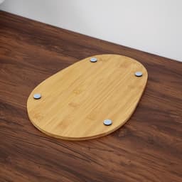 Keukenmixer Schuiver - Apparaat Glijmat - Apparaten Verplaatsen - Beschermt Werkbladen - 38.7 x 27.5 cm - Houtkleur — thumbnail 4