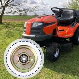 Stationaire Katrol Slijtvast Staal - Compatibel met Husqvarna CT/CTH/GT/GTH/LT - Buitendiameter 95,5 mm - Middengat 9,5 mm - Riemloopvlak Diameter 77 mm - Schokbestendig en corrosiebestendig - Idlerwiel — thumbnail 2
