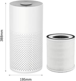Jensaro Luchtreiniger met HEPA H11 Filter - CADR 130 m³/u - PM2.5 Sensor - Timer - Touchbediening - Voor Ruimtes tot 16 m² - Wit — thumbnail 4