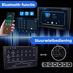 ESSGOO Autoradio 2Din Universeel - 10.1 Inch IPS HD Touchscreen - Android 15 - Apple Carplay & Android Auto (Draadloos) - 6+128GB - GPS Navigatiesysteem - Bluetooth, WiFi, MP5 — thumbnail 2