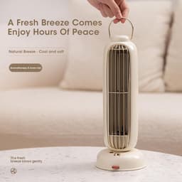Toren Ventilator - Bladeless Cooler - Persoonlijke Verkoeling - 90 Graden Schudden - 304 mm Hoog - Wit — thumbnail 5