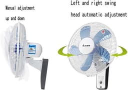 Wandventilator - Muurventilator Afstandsbediening - Ruimte Koelen - Stille Werking - Niet gespecificeerd - Wit — thumbnail 4