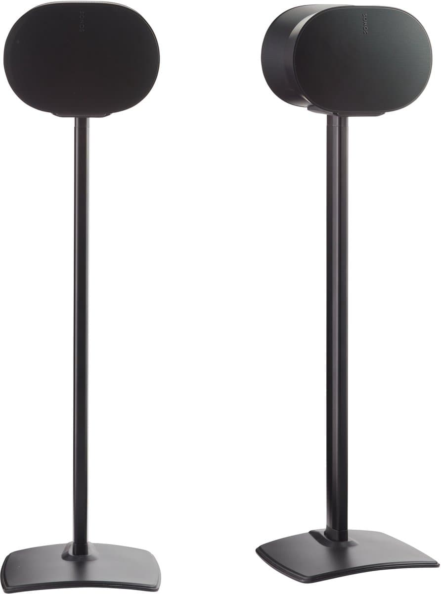 Sanus WSSE32-B2 fixed speaker stand - luidsprekerstandaard - optimale luisterhoogte - kabelbeheer - geschikt voor Sonos ERA 300 - 2 stuks (paar) - Zwart — afbeelding 1