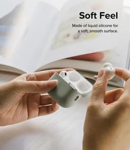 Ringke Case Apple AirPods Pro 1 / 2 Hoesje Siliconen Lichtblauw — thumbnail 4