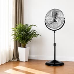 Lifero Staande Ventilator 120W - Ventilatoren - Verstelbaar 3 Standen - Vloerventilator - Koelventilator op Statief - Ventilatie — thumbnail 2