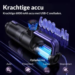 Nexeli NX-AP-30 Auto Stofzuiger – Draadloze Kruimeldief – Handstofzuiger – Blaasfunctie – USB-C Oplaadbaar — thumbnail 4