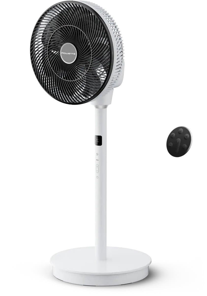 Rowenta Turbo Swift Silence QV5040 - Statiefventilator - Exstreem stil - 20 Snelheden - Verstelbaar in 3 hoogtes - Krachtige & Energiezuinige motor - Horizontale + verticale oscillatie - Staande ventilator — afbeelding 1