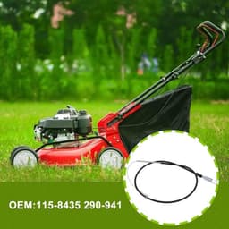 Tractiekoppeling Kabel - 2 Stuks - Compatibel met Toro Grasmaaiers - Kabellengte 45,5"/115,57cm - 34,5"/87,63cm - Metaal - Onderdelennummer 115-8435 290-941 - Grasmaaier Kabel — thumbnail 4