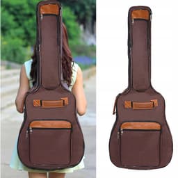Gevoerde Gitaartas - Beschermhoes Gitaar - Draagbaar Gitaarhoes - 107 cm - 12 cm Dik - 40/41/42 inch - Waterdicht - Meerdere Vakken - Rubberen Bodem - Voor Akoestische Gitaar & Klassieke Gitaar - Gitaar Accessoires — thumbnail 4