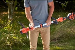 QORA® Kantenmaaier - Grasmaaier - Accugrasmaaier - Oranje/Zwart - 116cm x 23cm x 1cm — thumbnail 3