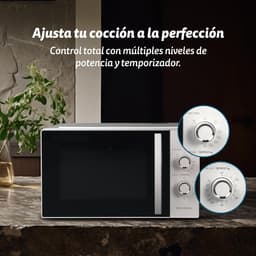 Magnetron met grill - Oven combi - Snel maaltijden bereiden - 800W magnetron 1000W grill - 25 liter inhoud - Zwart — thumbnail 2