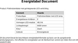 Plafondventilator met LED - stil en dimbaar - RGBIC - afstandsbediening - 5 snelheden - Ø48 cm — thumbnail 2