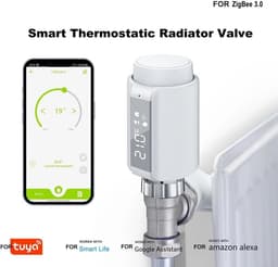 Radiator Thermostaat - Slimme Klep - Energie Besparen - Kinderslot Functie - 5-30°C - Wit — thumbnail 5