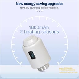 Radiatorkraan Thermostaat - Slimme Verwarming - Energie Besparen - Universele Adapter - M30*15mm - OLED Screen — thumbnail 4