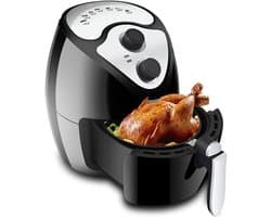 Heteluchtfriteuse - Airfryer Frietmachine - Gezond Koken - 360° Luchtcirculatie - 26 Liter - Zwart