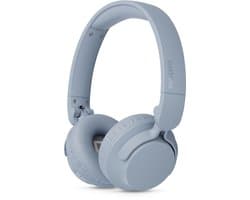 PHILIPS TAH4000 draadloze on-ear hoofdtelefoon, 70 uur afspeeltijd, Dynamic Bass, 32 mm drivers, Bluetooth 6.0 Multipoint, snelkoppelen, vervangbare kussentjes & batterij, licht & opvouwbaar – Licht Blauw