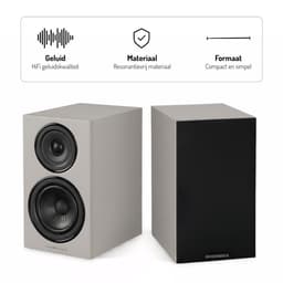 Wharfedale Diamond 12.1i Boekenplank Speakers – Stereo Hifi Set – 2-weg Luidsprekers – Compact Formaat – Passieve Speakers – Grijs — thumbnail 2