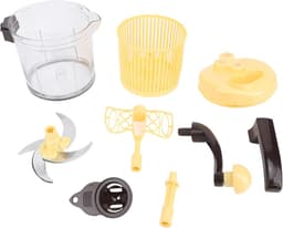 Keukenmachine Hakmolen - Handmatige Groentesnijder - Moeiteloos Ingrediënten Bereiden - 3 Versnellingsopties - 2500 Ml Capaciteit - Zilver — thumbnail 5