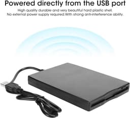Externe Floppy Drive - USB Lezer - Bestanden Overzetten - USB Powered - 3.5 Inch - Zwart — thumbnail 5