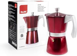 Koffiezetter - Percolator Mokkapot - Verse Koffie Maken - Inductie Geschikt - 2 Kopjes - Rood — thumbnail 5