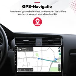 Boscer 2 Din Autoradio - Geschikt voor Toyota Aygo, Citroën C1 & Peugeot 108 (2014-2021) - Draadloos Apple CarPlay & Android Auto - 10.1 Inch HD Touchscreen - 4+64GB - GPS - WiFi, Bluetooth & USB - Achteruitrijcamera & Microfoon — thumbnail 5