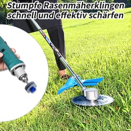 SnelShoppen - Maaier Mes Slijper Set, 4 Stuks (2 Enkele Laag + 2 Dubbele Laag), Grondige Slijper voor Grasmaaier Blades, Tuingereedschap, Herbruikbaar — thumbnail 2